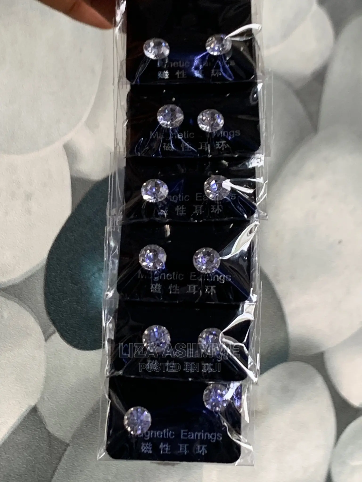 Men’S Iced Magnetic Earpins Available