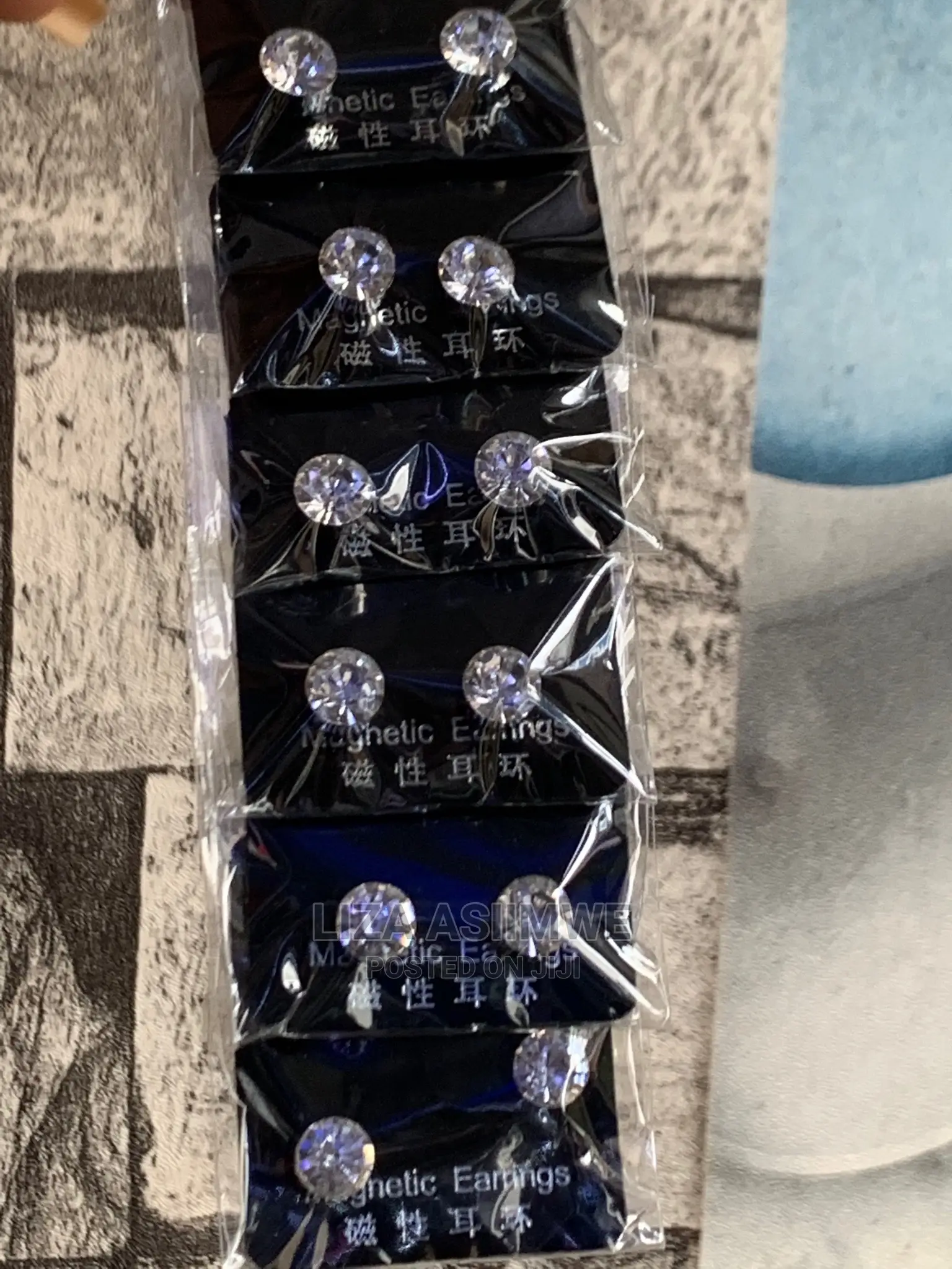 Men’S Iced Magnetic Earpins Available