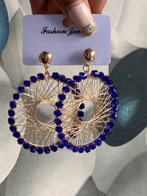 Blue Classy and Unique Lady Earpins Available
