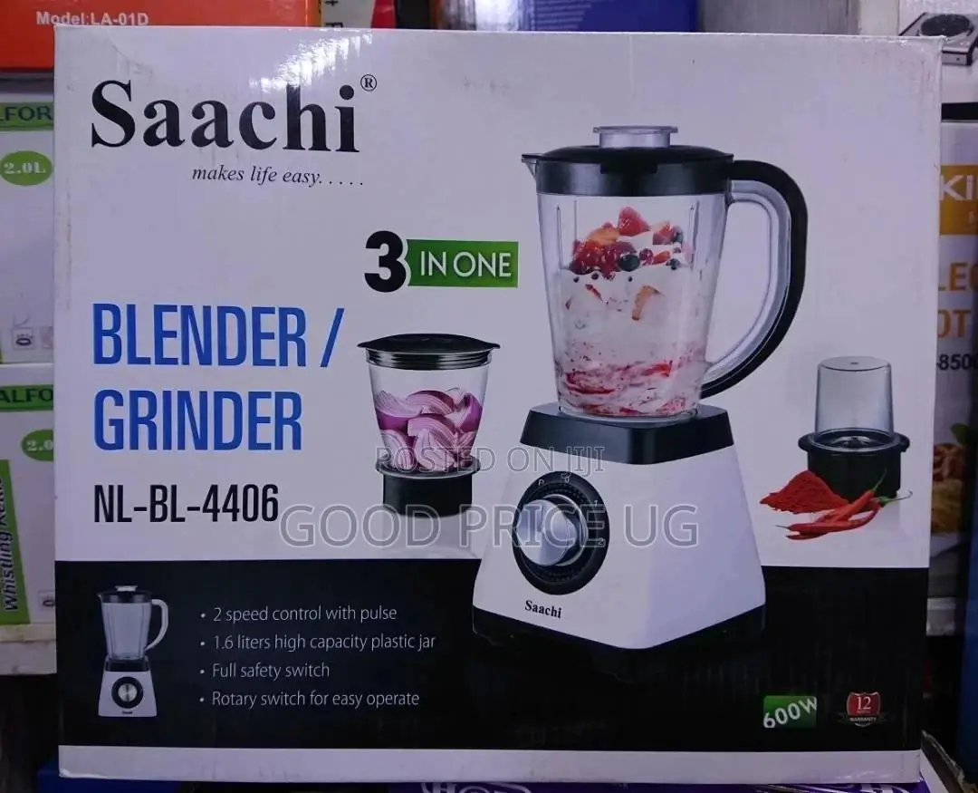 Saachi 3 in 1 Blender With 2 Years Warranty .