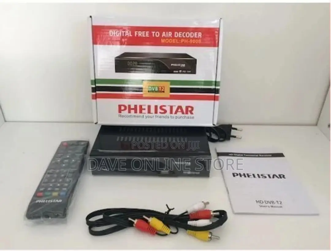 Phelister Free to Air Decoder HD 1080 DVB T2 Terrestrial