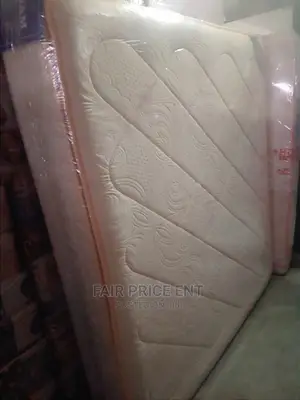 Double Layer Spring Mattress 6*6 in 10iches ( White)