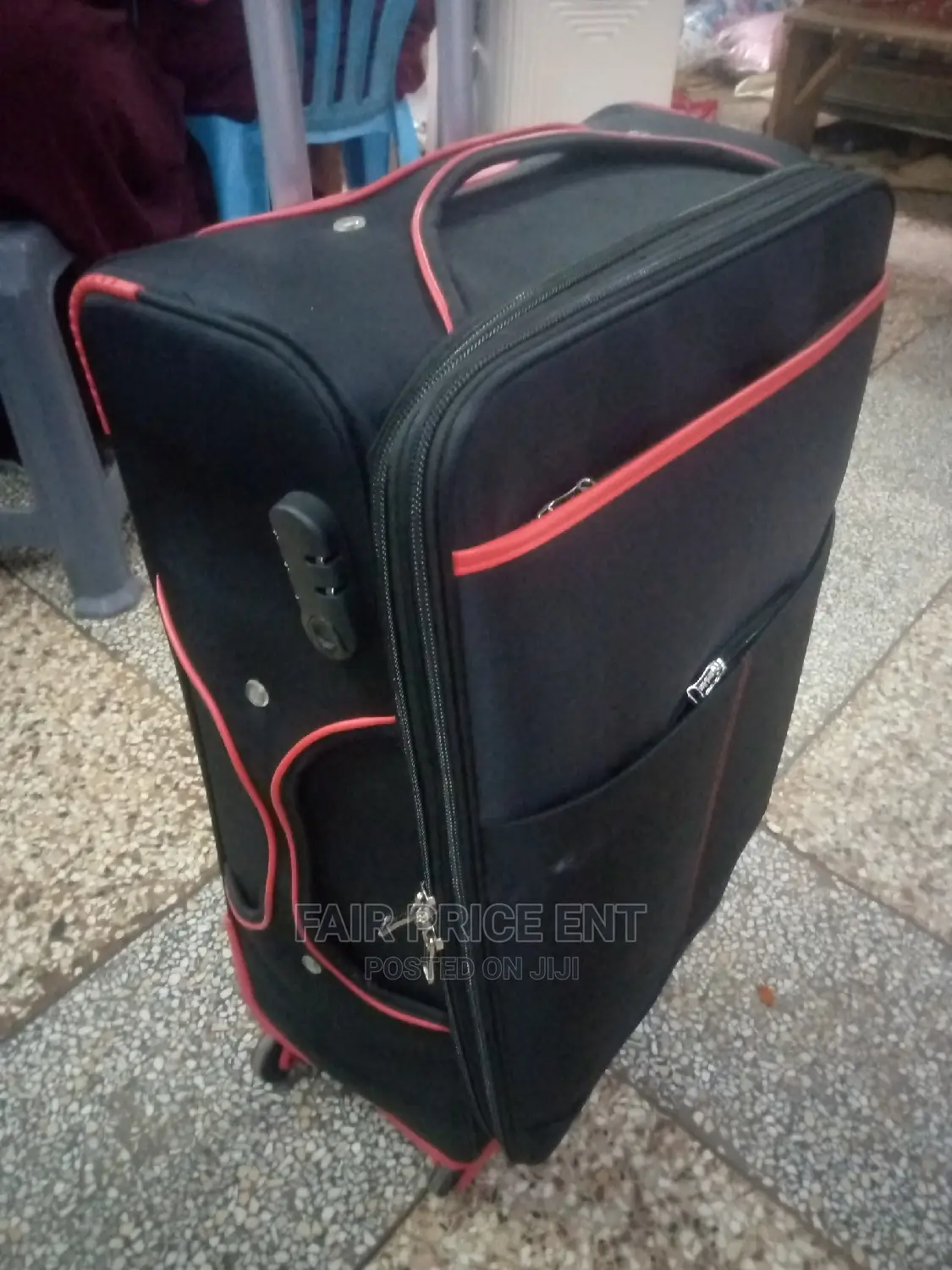 Cloth Suitcases Medium ( Black)