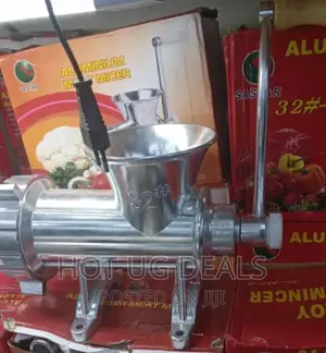 Manual Meat Grinder/Mincer No.32 - Silver