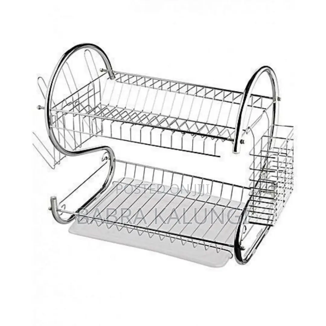 2layers Metallic Dish Rack