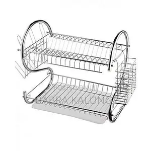 2layers Metallic Dish Rack