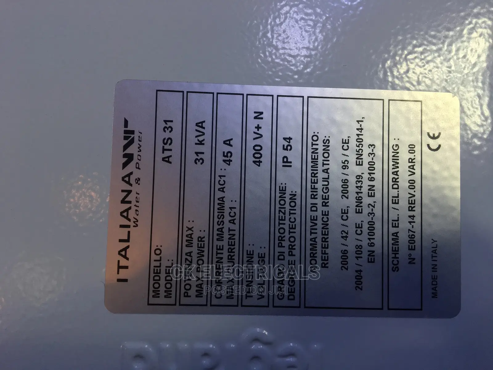 Automatic Change Over 45amps