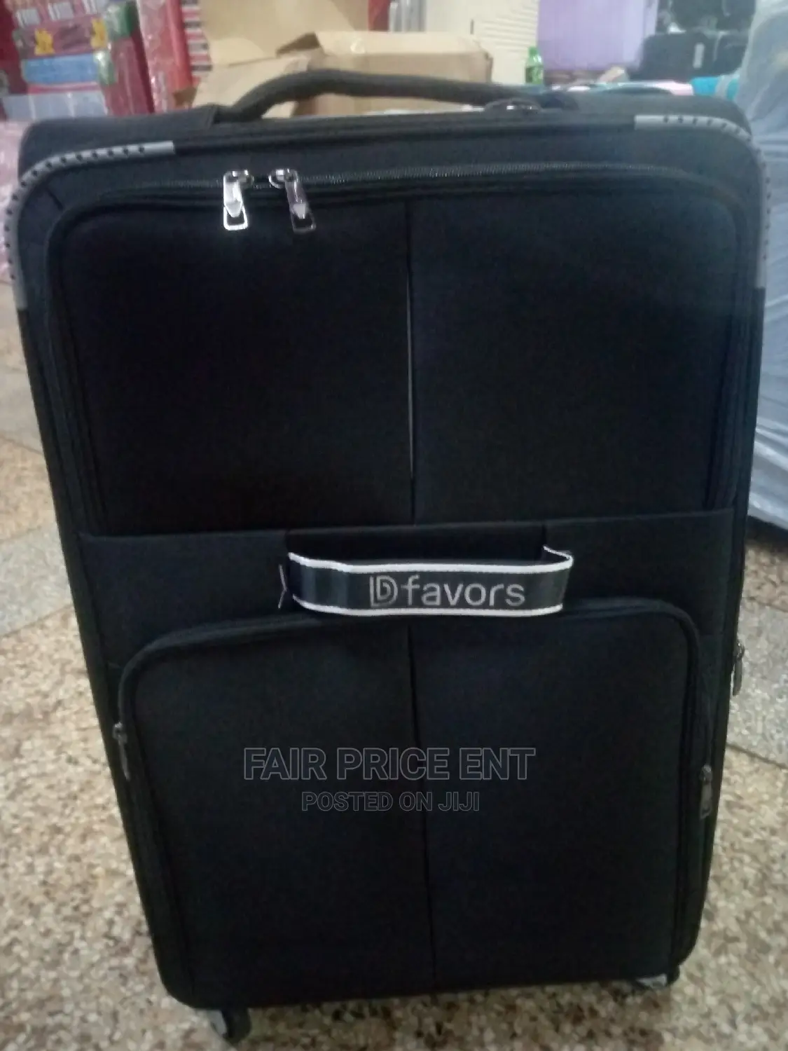 Original Classy Cloth Suitcase.Extra Large( Black)