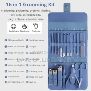 16pcs Manicure Set Nail Clippers Pedicure Kit Cutter