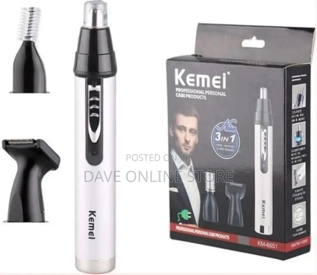Kemei 3 In1 Electric Nose Ear Trimmer for Men