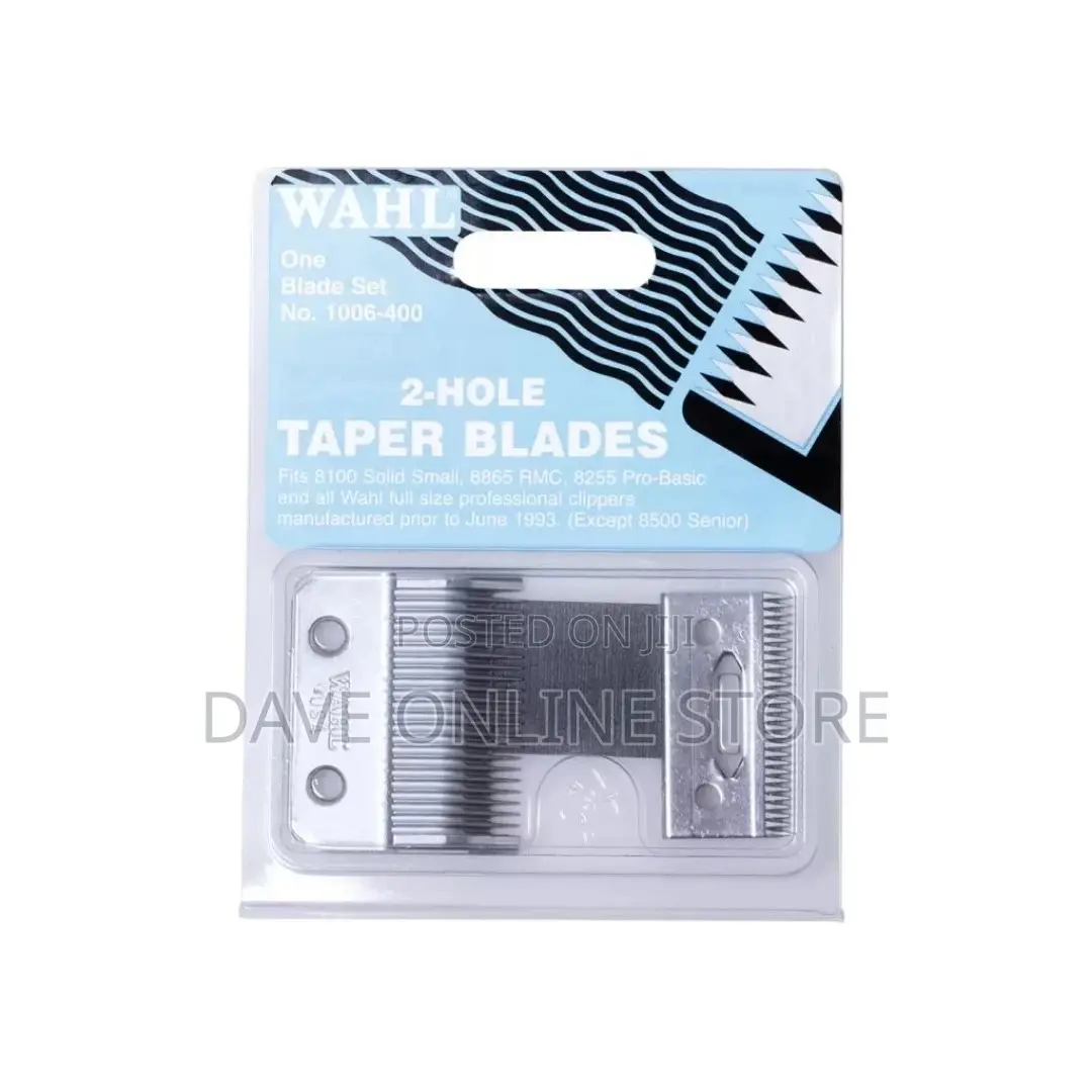 Wahl 2-Hole Taper Bladeset – Silver