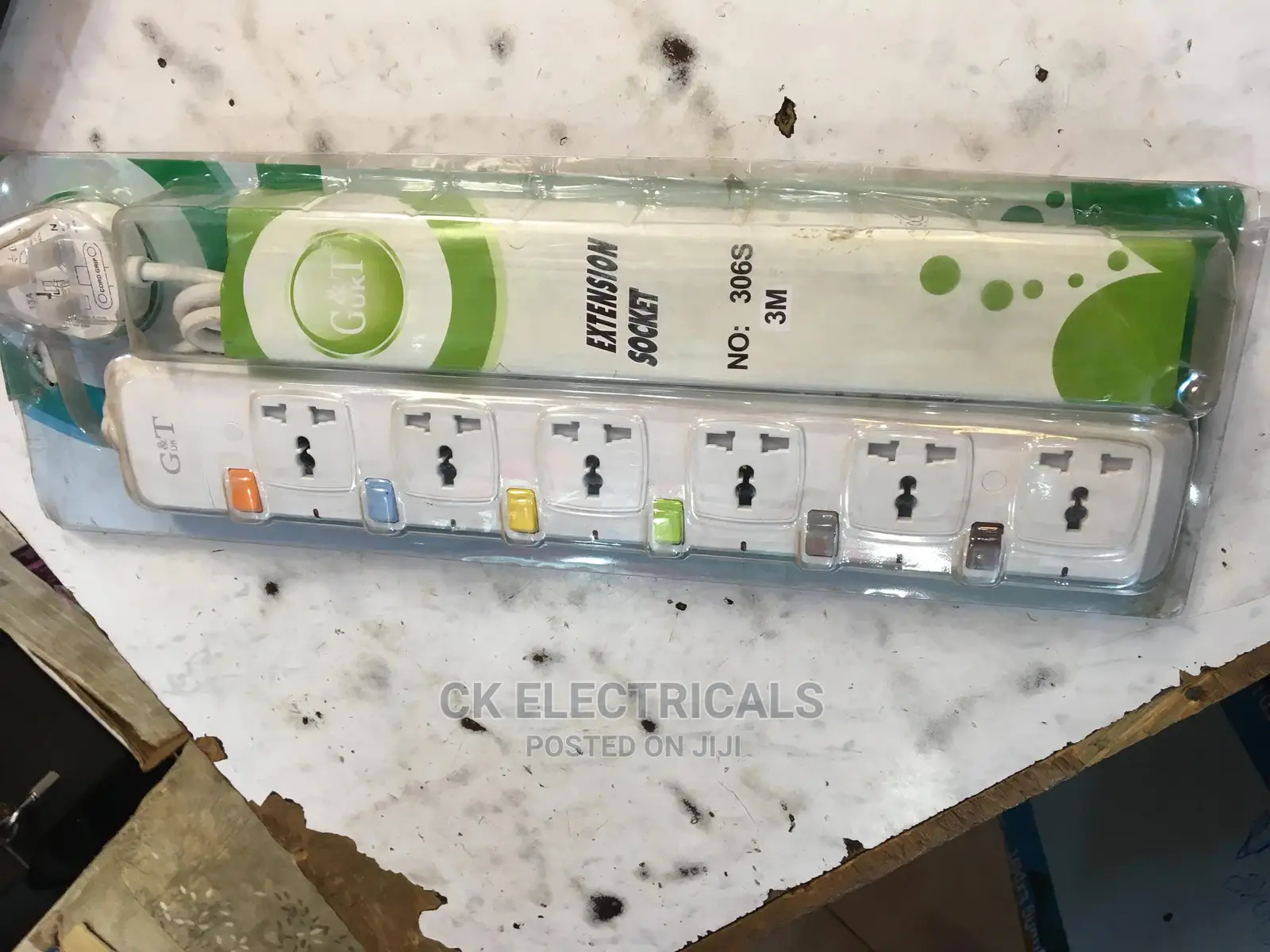 G T 6way Extension Socket Multi UK