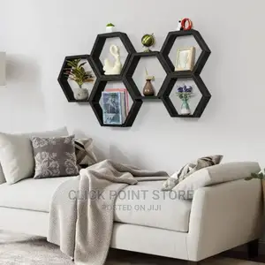 Decorating Wall Shelves /Floating Hexagon Wall Shelf /Shelve