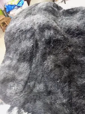 2*2.5m Furry Floor Large Carpets - Grey