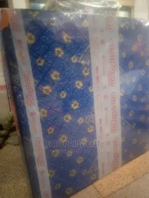 Mattress 5*6 in 6inches Eurfoam Quilted Density ( Blue)