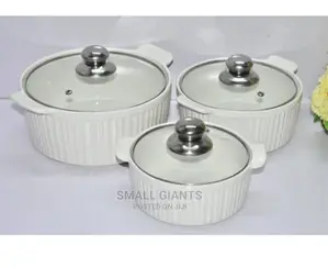 Generic 3pcs Ceramic Serving Dishes/ Casseroles