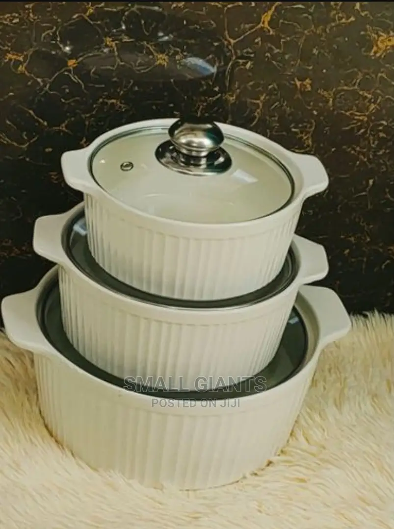 Generic 3pcs Ceramic Serving Dishes/ Casseroles