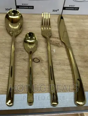 24pcs Golden Cutlery Set -Gold