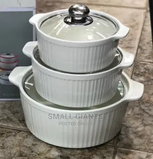 Generic 3pcs Ceramic Serving Dishes/ Casseroles