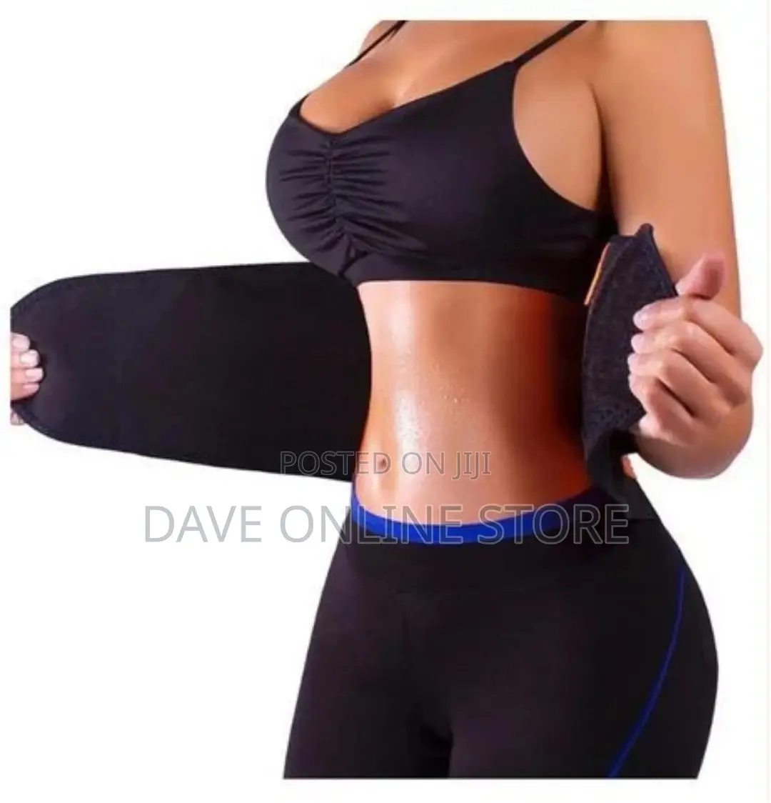 Women’S Waist Trainer Slimming Belt – Black