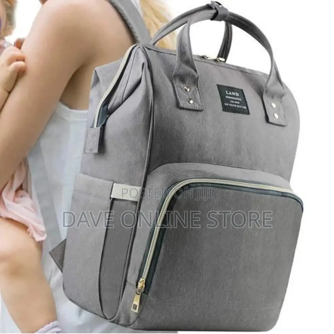 Multi- Function Diaper Bag – Grey