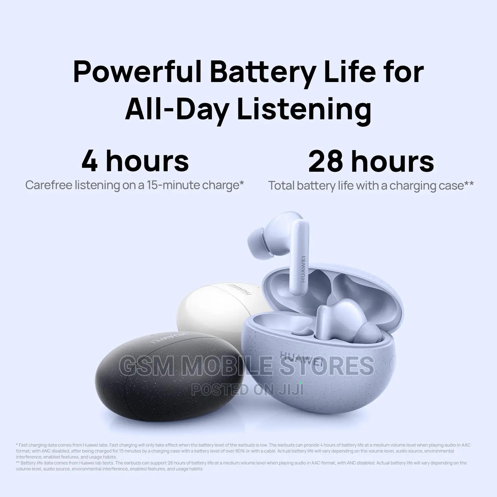 Freebuds 5i Wireless Earbuds, Long Lasting Battery Life