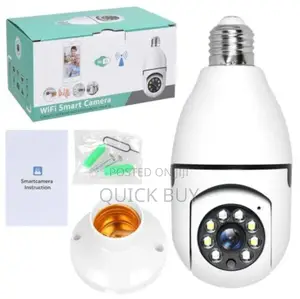 360° Panoramic Wifi IR IP E27 Light Bulb Camera 1080P HD