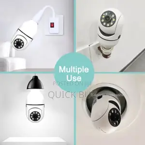360° Panoramic Wifi IR IP E27 Light Bulb Camera 1080P HD