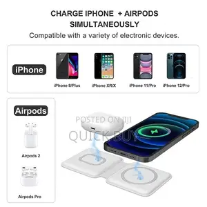 2 in 1 Duo Magnetic Charging Dock for iPhone and Airpods