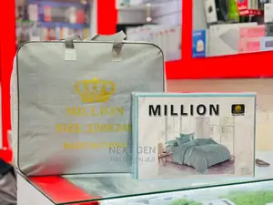 Million Duvet + Bedsheet ( Green and White )