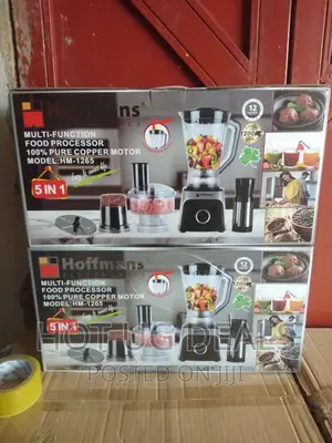 5 In 1 Hoffman Multi-functional Blender, Food Processor,1.5l