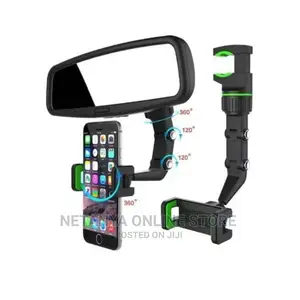 360° Universal Rear View Mirror Phone Holder