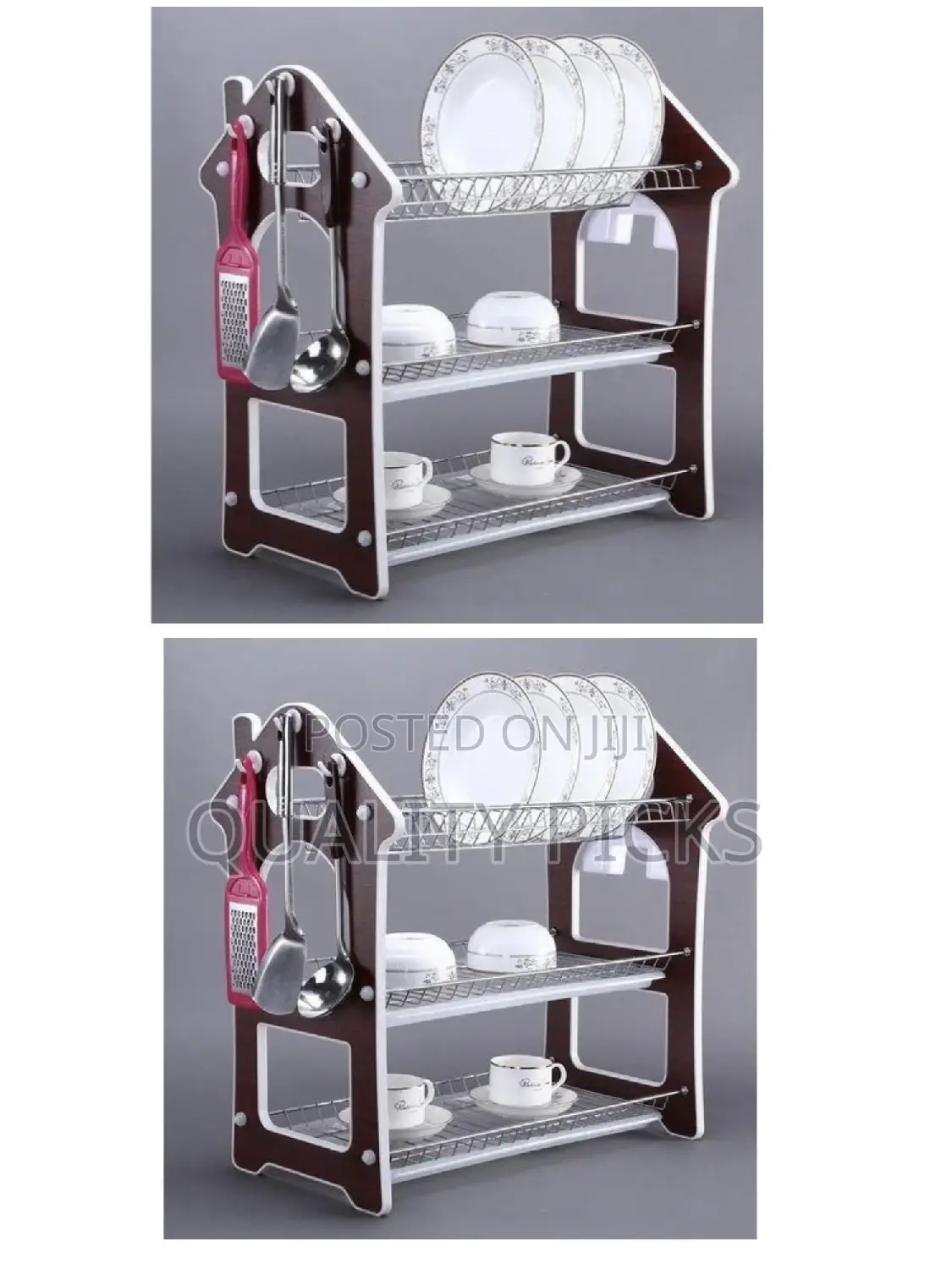 3 Layer Wooden Dish Rack