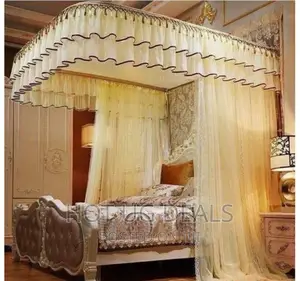 5by6 Two Stand Rail Mosquito Net - Cream