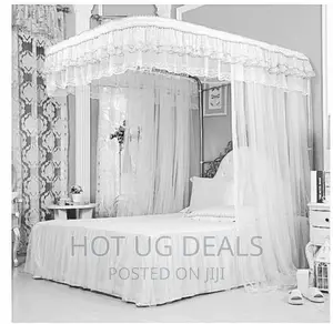6by6 Two Stand Rail Mosquito Net - White