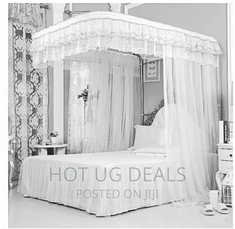 6by6 Two Stand Rail Mosquito Net - White
