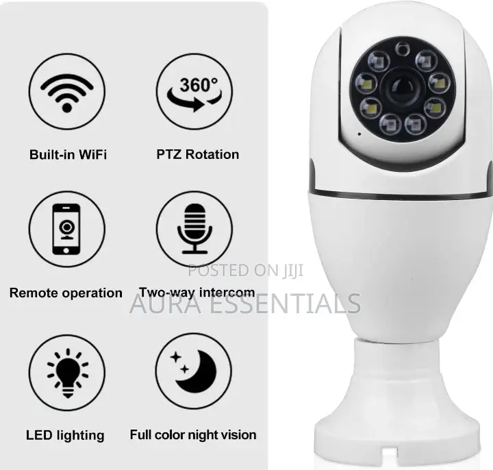 Smart Bulb 360 Security Camera
