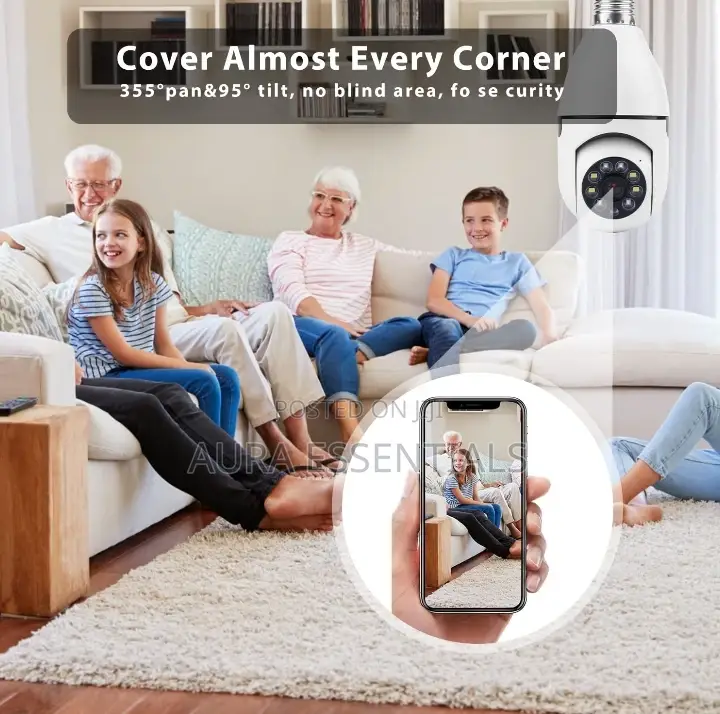 Smart Bulb 360 Security Camera