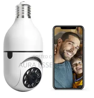 360 Panoramic Wifi IR IP E27 Light Bulb Camera 1080P HD