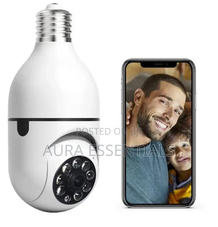 360 Panoramic Wifi IR IP E27 Light Bulb Camera 1080P HD