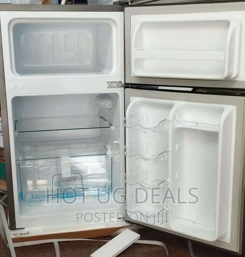 100L Double Door Defrost Refrigerator- Silver