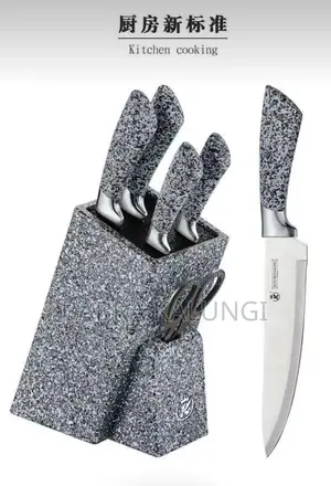 Kitchen_ King 7 Pcs Marble Knife Set