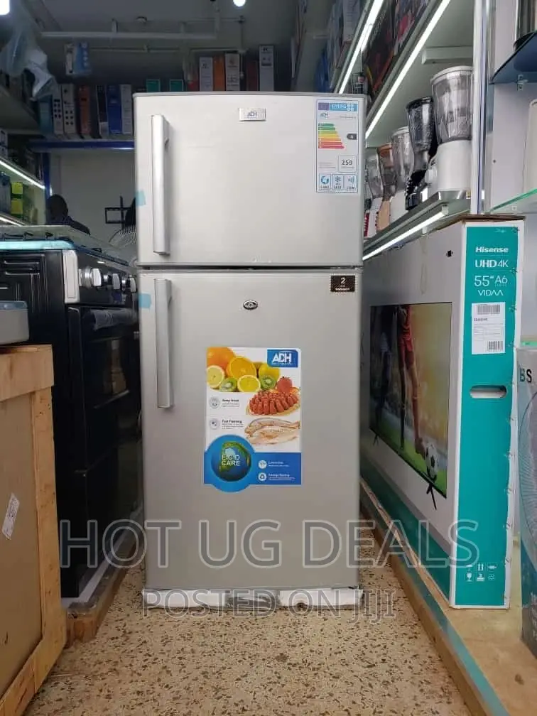 220L ADH Double Door Top Freezer Refrigerator- Silver