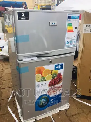 ADH 120L Double Door Refrigerator- Silver