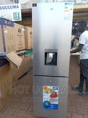 ADH 368L Top Freezer Double Door Refrigerator- Silver
