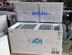 600l Adh Double Door Chest Freezer- White