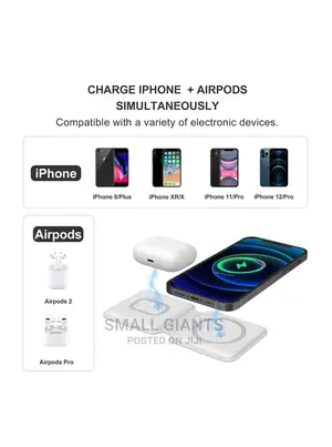 2 in 1 Folding Magnetic Charging Dock for iPhone and Airpods