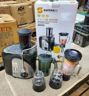 4 in 1 Sayona Food Processor, Extractor, Grinder, Chopper