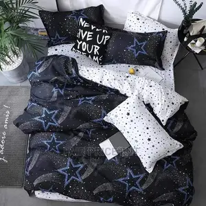 4pcs Cotton Duvet Cover Set 6*6 ( Blue)
