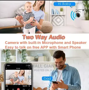 1080P HD 360° Security Wifi Camera, E27 Bulb Camera